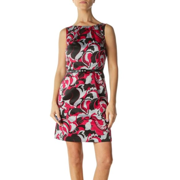 Ann Taylor Sleeveless Sheath Floral Print Career Dress Womens Size 6 - Picture 1 of 8